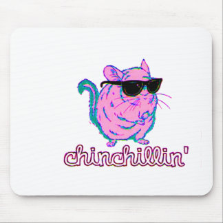 Neon Pink Chinchillin Chinchilla Mouse Mat
