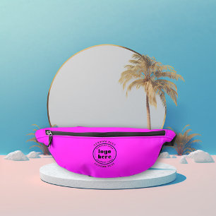 Neon Pink Custom Company Logo Business Promotional Bum Bags