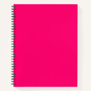 Neon Pink Custom Spiral Notebook – Bulk Orders