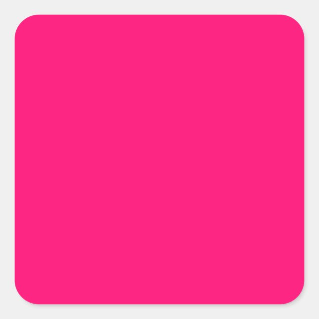 Neon Pink Customisable Sticker – Bold & Vibrant (Front)