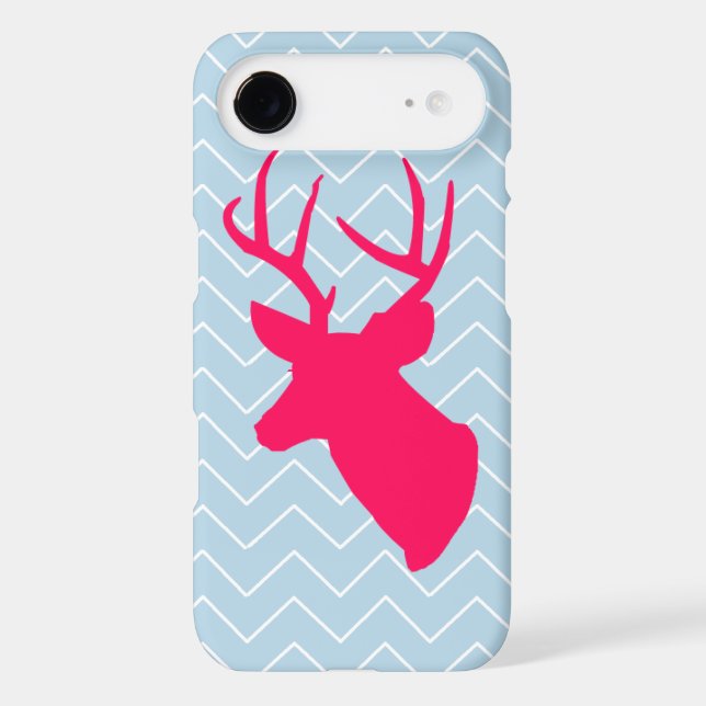 Neon Pink Deer Silhouette Case-Mate iPhone Case (Back)