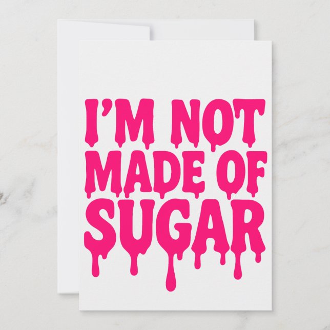 Neon Pink Drip Bold Invitation – Customisable (Front)