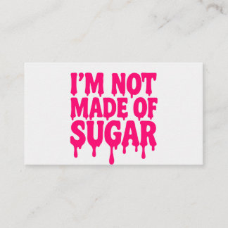 Neon Pink Drip Quote Business Card – Customisable