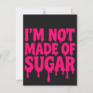 Neon Pink Drip Quote Postcard (Black) – Customise