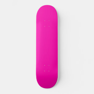 neon pink fashion monogram skateboard