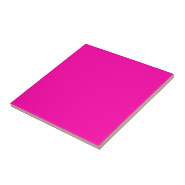 neon pink fashion monogram  tile (Side)