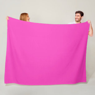 Neon pink fleece blanket