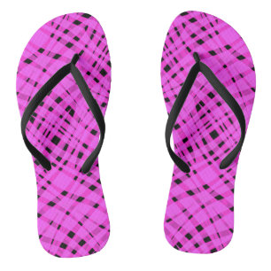 neon pink flip flops