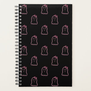 Neon Pink Ghosts Planner