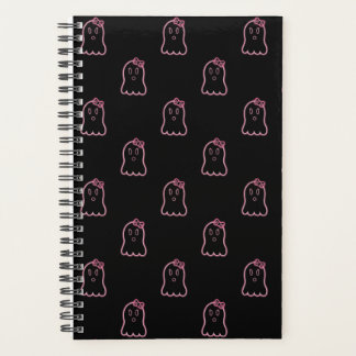 Neon Pink Ghosts Planner