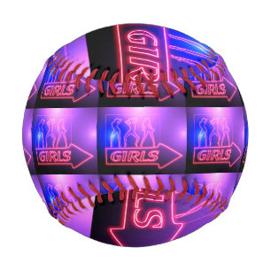 Neon Pink Girls Sign Thunder_Cove Baseball
