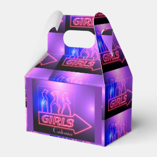 Neon Pink Girls Sign Thunder_Cove Favour Box