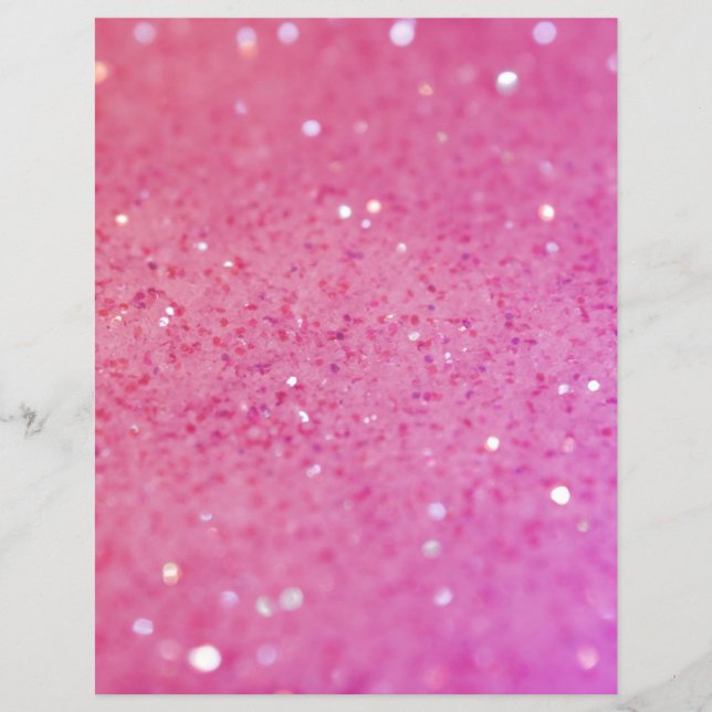 Neon Pink Glitter Sparkle Flyer (Front)