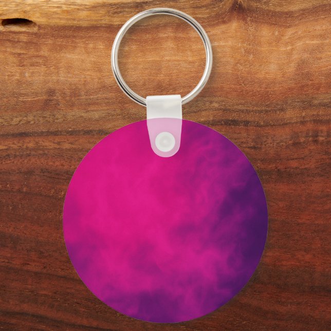 Neon Pink Gradient Custom Keychain (Front)