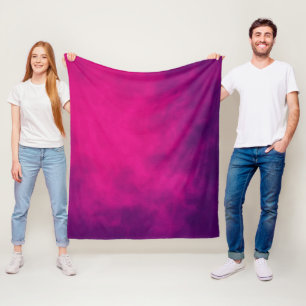 Neon Pink Gradient Fleece Blanket – Customisable