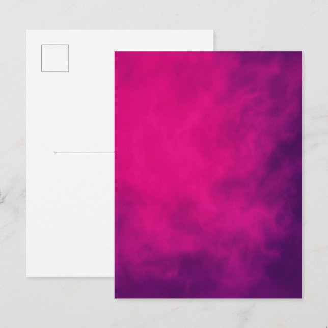 Neon Pink Gradient Invitation Postcard – Customise (Front/Back)
