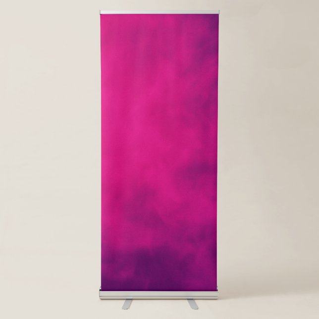 Neon Pink Gradient Roll-Up Banner – Customisable (Front)