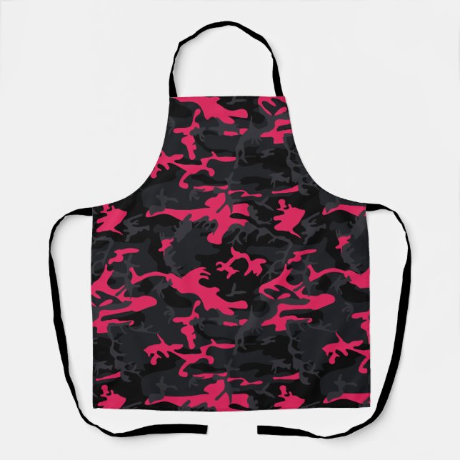 Neon Pink Highlights Camo Apron (Front)