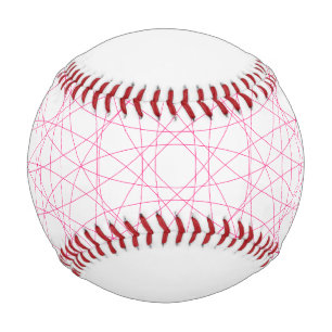 Neon Pink Modern Pattern Baseball – Customisable