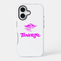Neon Pink Mount Teide Tenerife Volcano