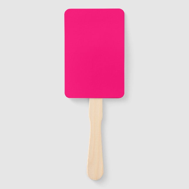 Neon Pink Paddle Fans – Custom Bulk Event Favours (Front)