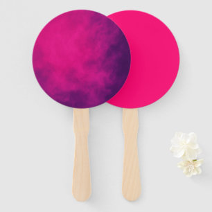 Neon Pink & Purple Smoke Hand Fan Set – Customise