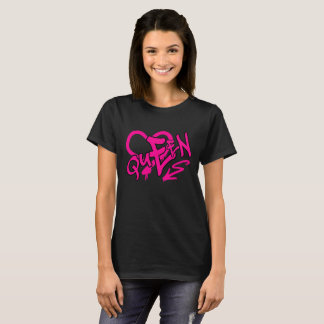 Neon Pink “Queen” Graffiti T-Shirt