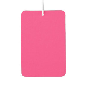 Neon Pink Rectangle Air Freshener
