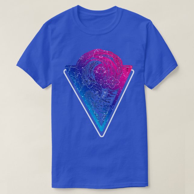 Neon Pink Retro Wave T-Shirt (Design Front)