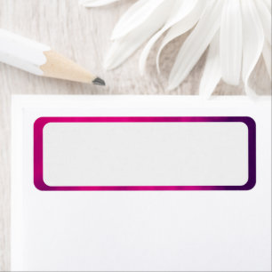 Neon Pink Smoke Border Address Label – Customise