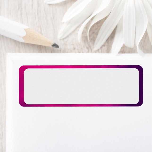 Neon Pink Smoke Border Address Label – Customise (Insitu)