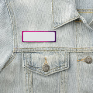 Neon Pink Smoke Border Name Tag – Customisable