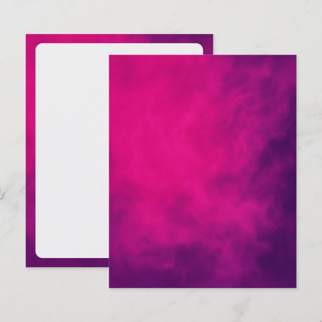 Neon Pink Smoke Event Paper Sheet – Customisable (Front/Back)