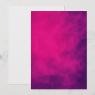 Neon Pink Smoke Flat Holiday Card – Customisable