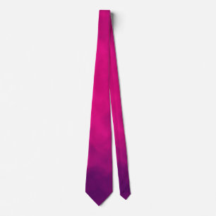Neon Pink Smoke Pattern Neck Tie – Customisable
