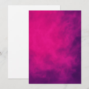 Neon Pink Smoke Save the Date Card – Customisable