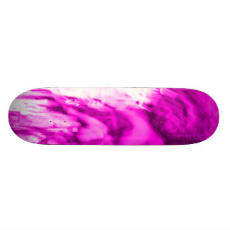 NEON Pink Smoke Skateboard