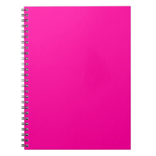Neon Pink Solid Color Notebook