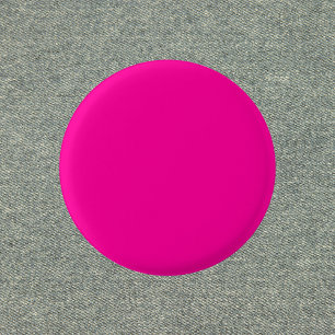 Neon Pink Solid Colour 3 Cm Round Badge