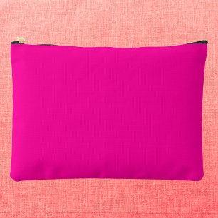 Neon Pink Solid Colour Accessory Pouch