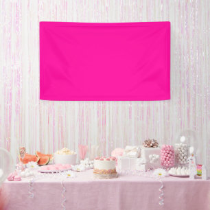 Neon Pink Solid Colour Banner