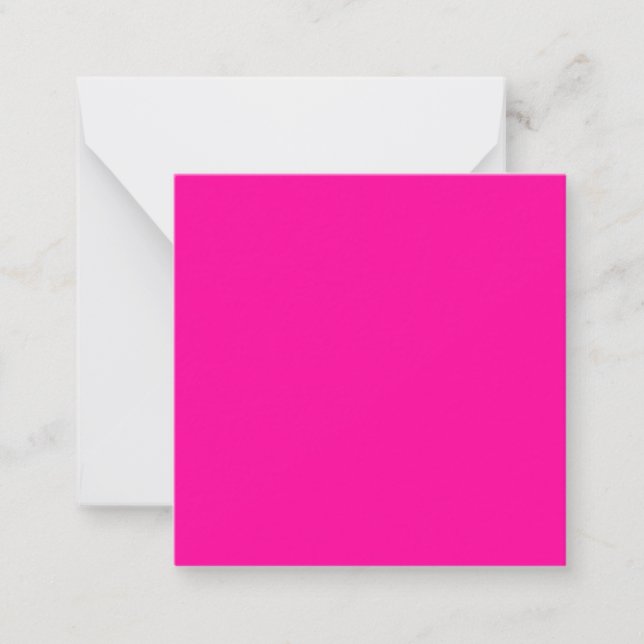 Neon Pink Solid Colour Card (Front)