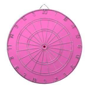 Neon Pink Solid Colour Classic Dartboard