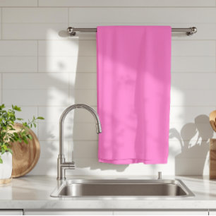 Neon Pink Solid Colour Classic Tea Towel