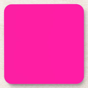 Neon Pink Solid Colour Coaster