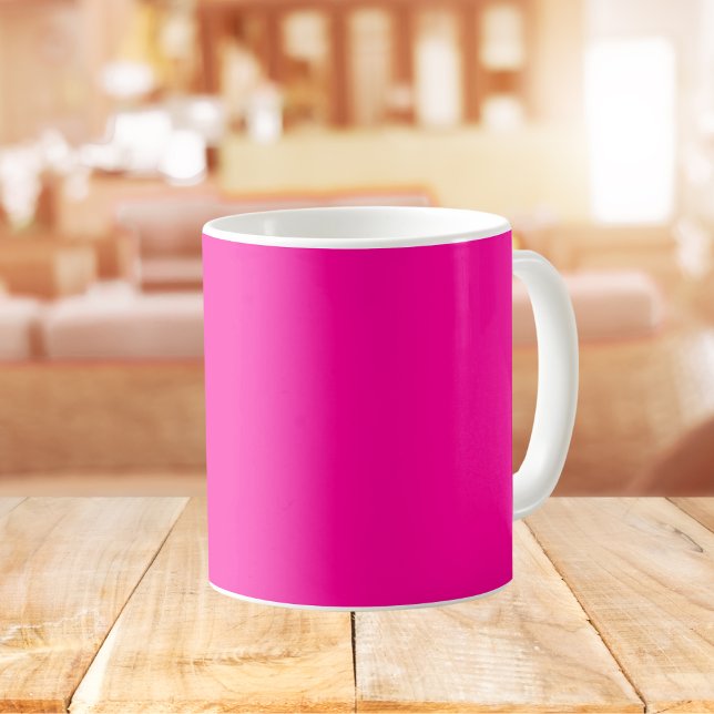 Neon Pink Solid Colour Coffee Mug (Creator Uploaded)