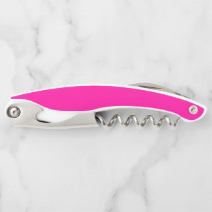 Neon Pink Solid Colour Corkscrew