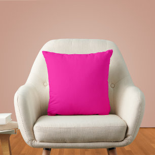 Neon Pink Solid Colour Cushion