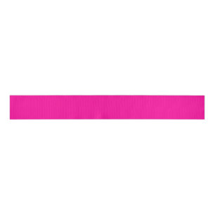 Neon Pink Solid Colour Grosgrain Ribbon