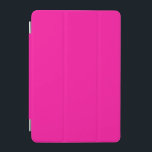 Neon Pink Solid Colour iPad Mini Cover<br><div class="desc">A vibrant and electrifying pink that is full of energy and excitement.Reminiscent of neon signs illuminating a bustling city nightlife or the vivid hues of tropical flowers,  this colour is bold,  playful,  and unapologetically lively.Perfect for making a striking statement.</div>
